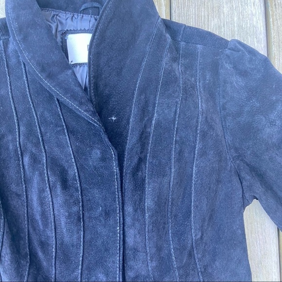 Doma Black Leather Pleated Jacket Riding Western S - Picture 6 of 10